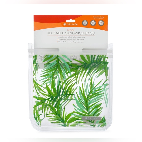 Full Circle Home Reusable Plant Towels and Zip-tuck Lunch Bags - Picture 8 of 11